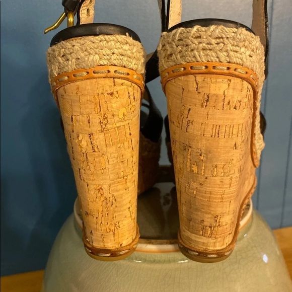 PRADA CORK WEDGE HEELS - Picture 3 of 11